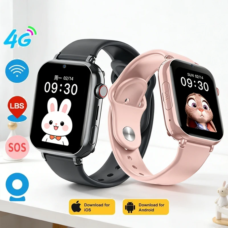 New 4G Smart Watch Kids GPS WIFI Video Call SOS Waterproof C
