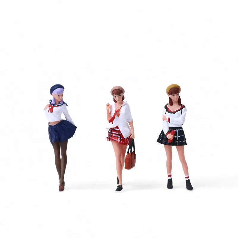 

1:64 JK girl doll set simulation resin model