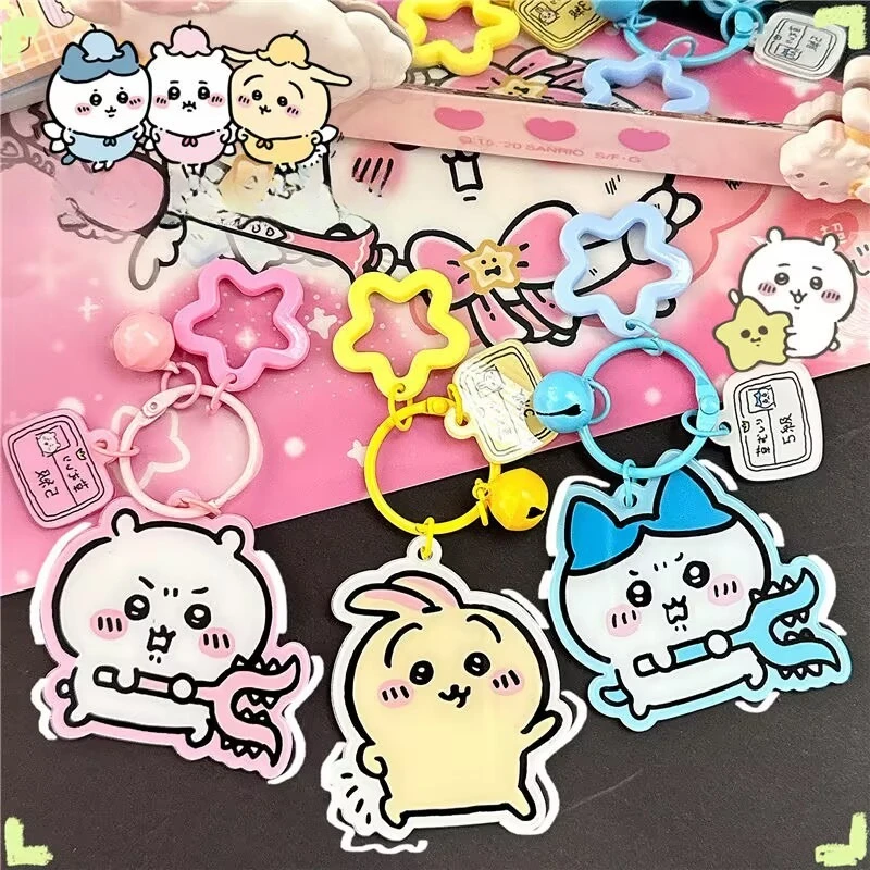 

Miniso милый кулон-колокольчик Чиикава, акриловый мультяшный дорогой стиль, аксессуары для лучшего друга, кулон