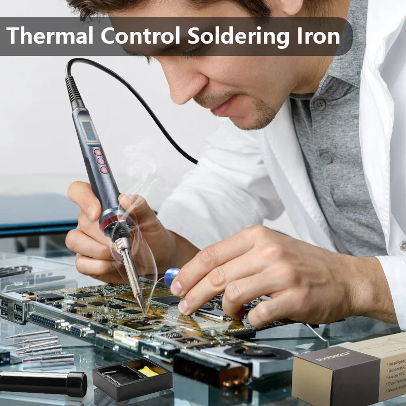 Handskit 100V/220V　200W High Power LCD Digital Soldering Iron with Switch & Sleep Mode