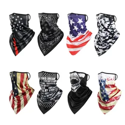 USA Fashion Mask Ear Hanging Mouth Cover Bicycle Cycling Masks Bandana Neck Gaiter Tube Hiking Climbing Headband Camping Scarf