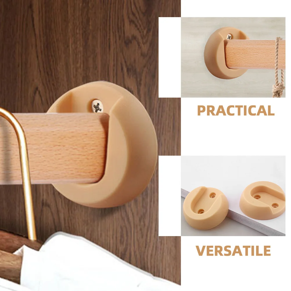 

20pcs Plastic Rod Socket Holder 28Mm Wardrobe Closet Shower Curtain Pole Support Bracket Home Hardware Accessory