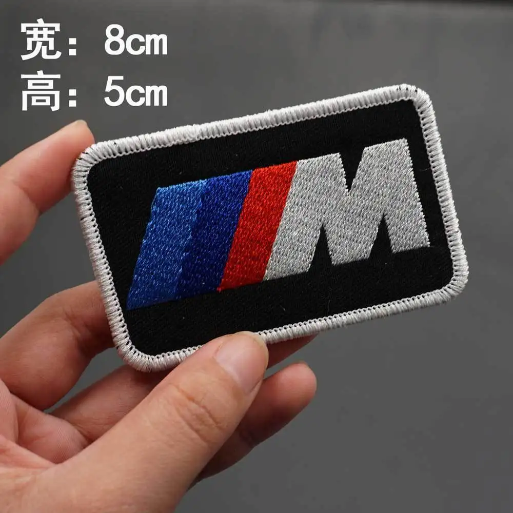 

Iron On Patches Clothing Thermoadhesive Patches Sticker Motorcycle Small Embroidered Patch For BMW F34 F10 F20 F48 F39 F30 F25