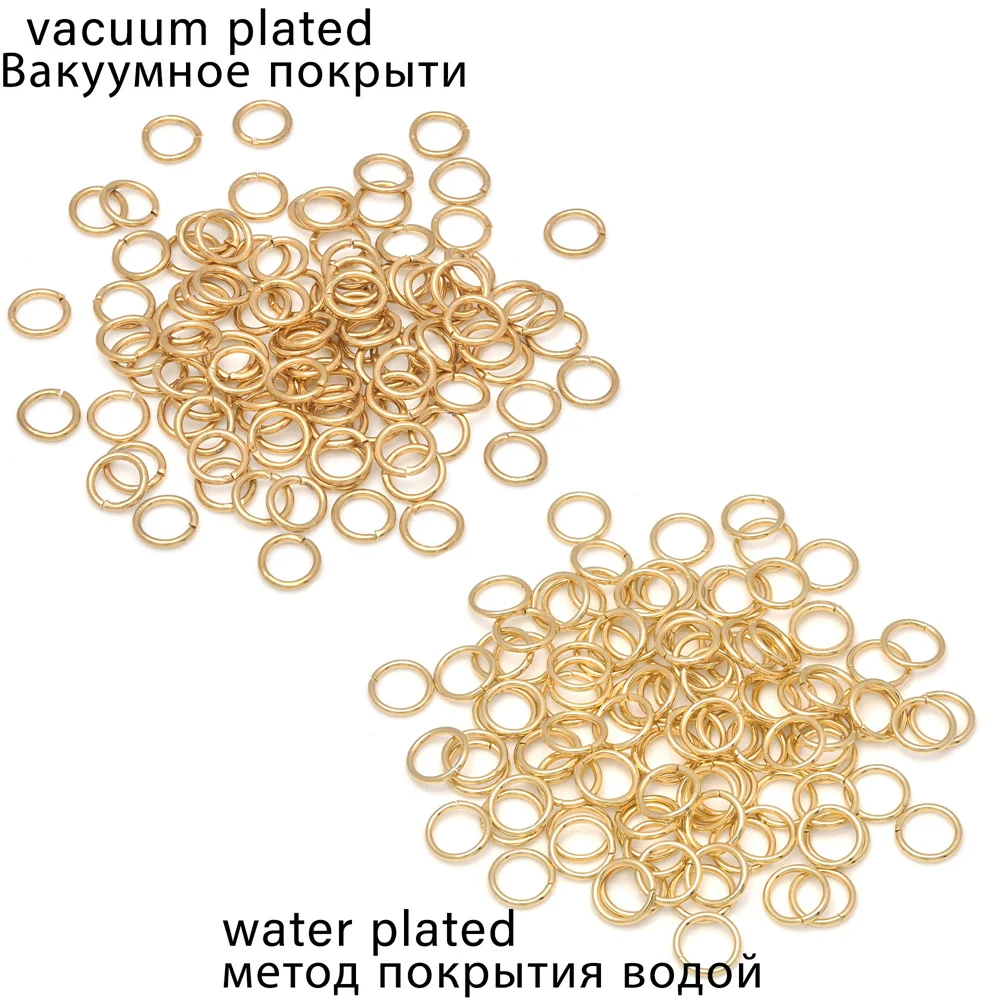 100-200 Stück 4mm 5mm 6mm 7mm 8mm 10mm Edelstahl-Spaltringe Offene Verbindungsringe für Schmuckherstellung – Detail 1