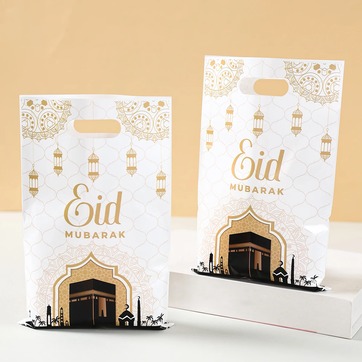 Eid Mubarak Handbag Candy Gift Bags Packaging Bag Ramadan Kareem Decor For Home 2025 Ramadan Muslim Islamic Party Decor Supplies