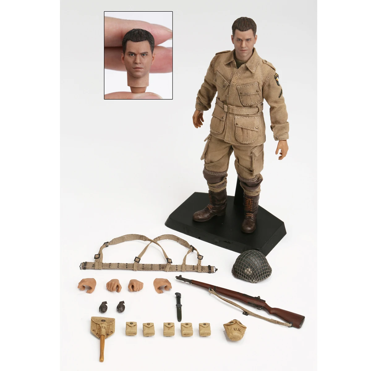 HiPlay POPTOYS 1/12 Classic Movie WWII US Rescue Squad Captain/Shooter/Soldier 3pcs Set Action Figures
