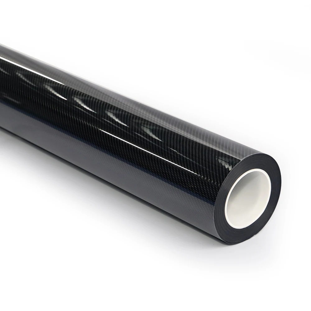 غلاف السيارة من مادة TPU لحماية الألوان، تصميم ملصق السيارة المتغير اللون باللون الأسود الكربوني