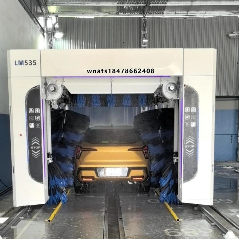 

No manual wiping required Electric brush type cleaning stainless steel self-service automatic car washing machine