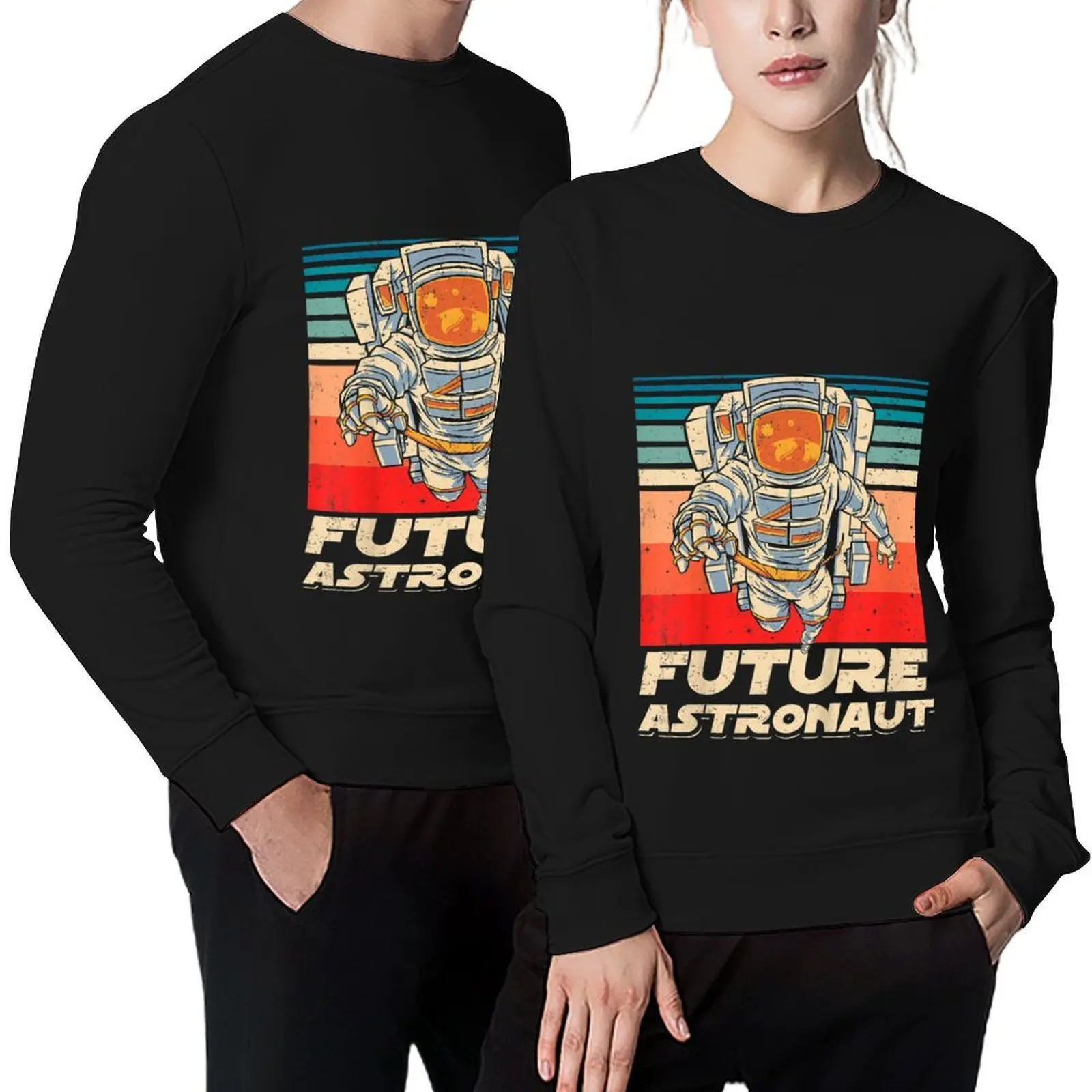 

Futur Astronaute Planètes Espace Astronomie Fusée Pullover korean autumn clothes men wear men's autumn clothes anime sweatshirt