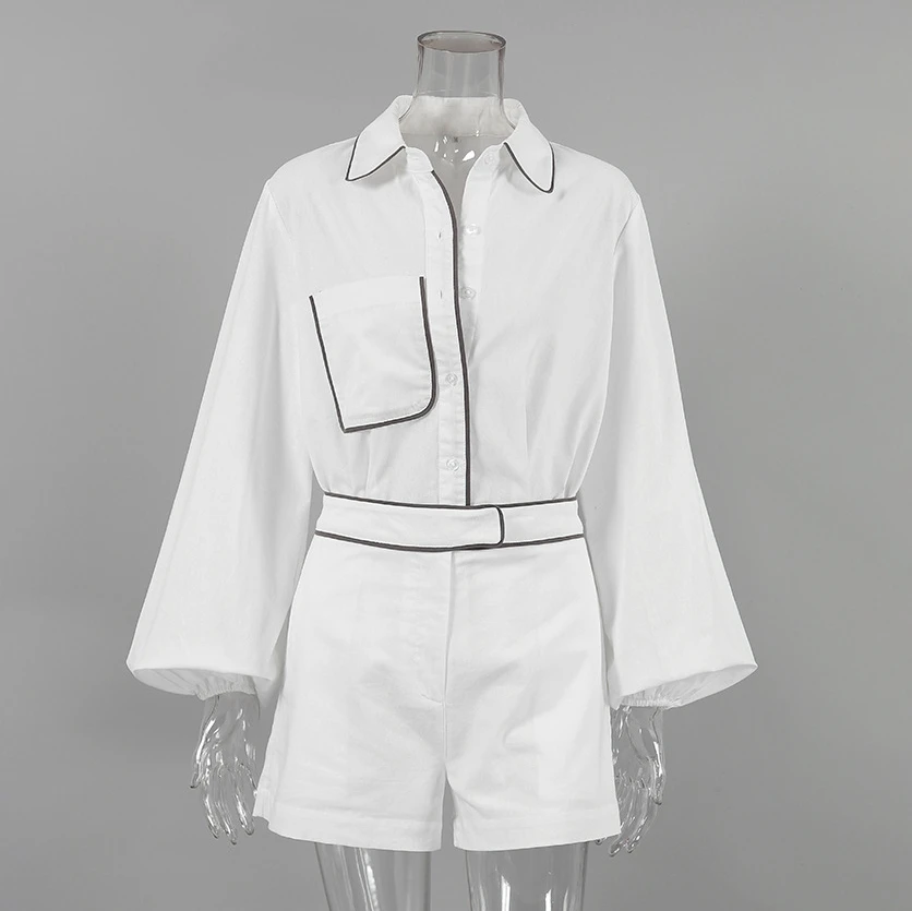 New Stock Macau Southeast Girls 2024 Casual Fashion Cotton and Linen Long Sleeved Shirt with Pocket Design Shorts Set