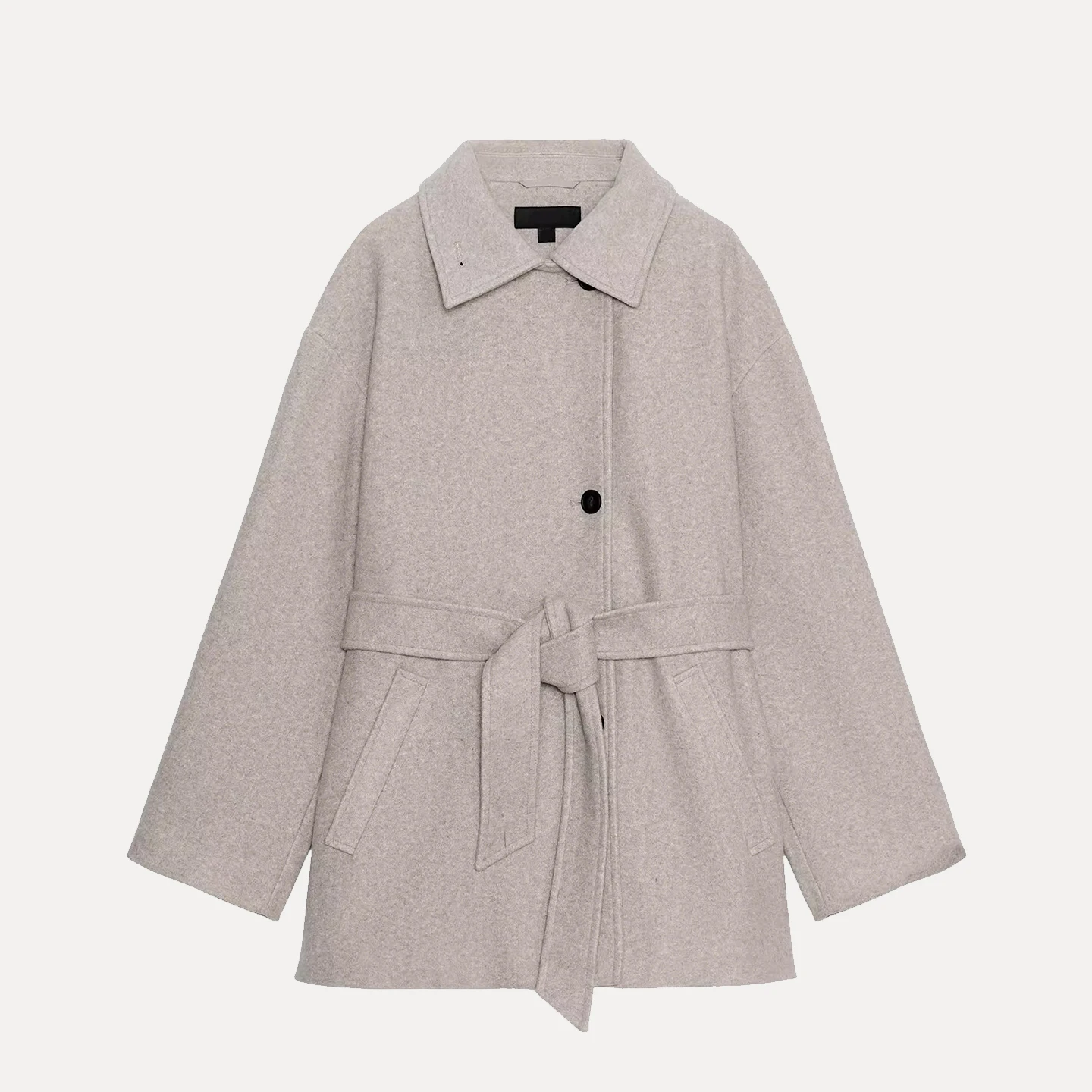 

Z Women's Faion Soft Collar Double Layer Coat Personali Outerwear 2025 New Sle Autumn Season Woolen Jaet