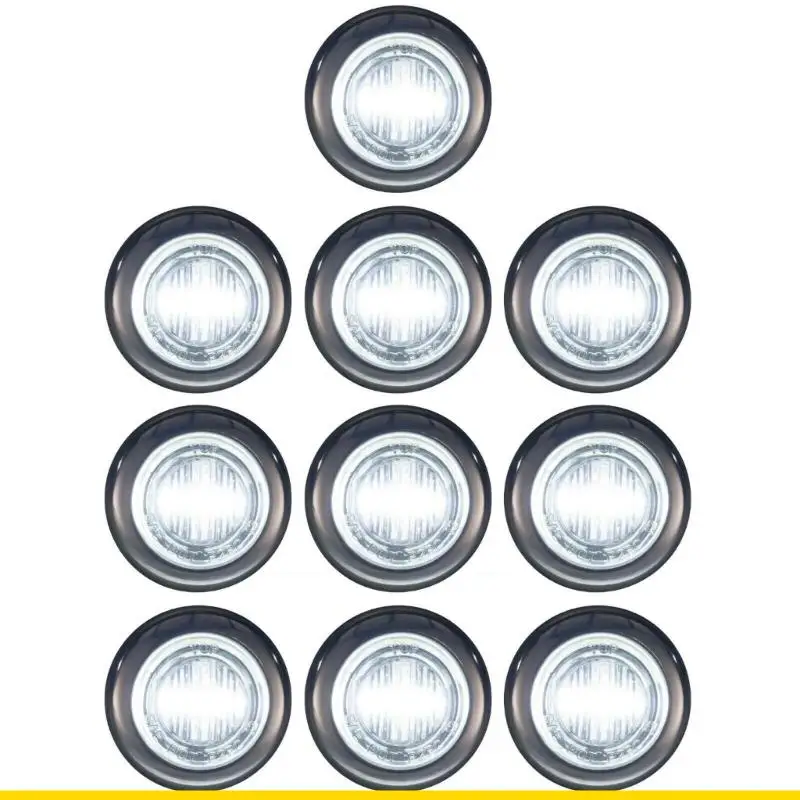 SZCH LED مقطورة LED خفيفة الجانبية الأمامية مؤشر خلوص ضوء التخليص مضاد للماء مصباح علامة السيارات مغلق