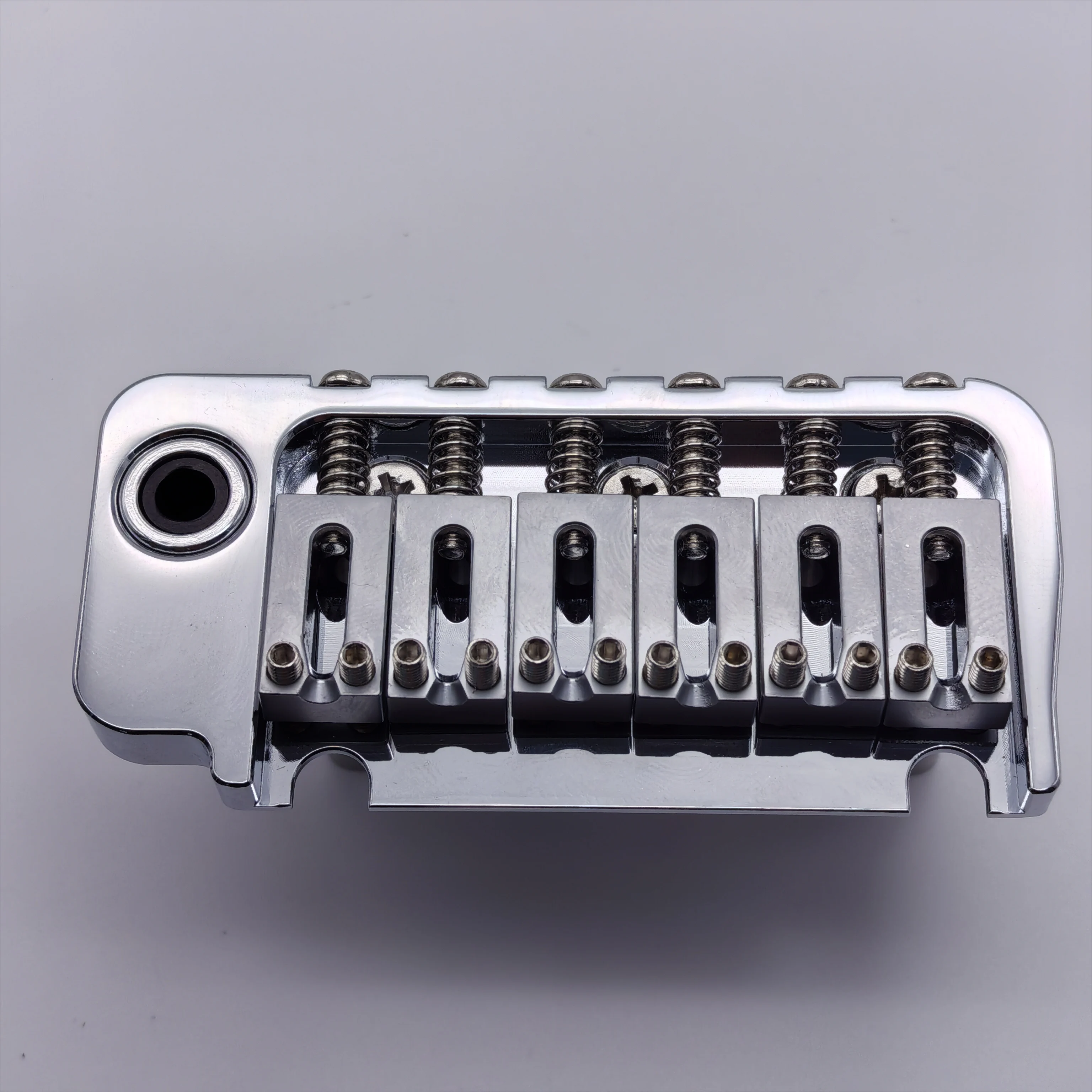 All Stainless Steel Guitar Bridge 2-Point Bridge 10.6*5mm Spacing Tremolo