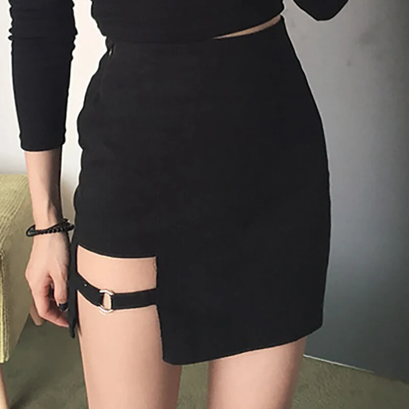 

Women Summer Sexy Irregular High Waist Mini Bodycon Short Slim Harajuku Skirt