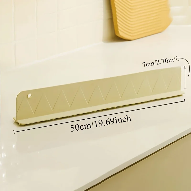 1pc Silicone Sink Splash Guard with Suction Cup for Kitchen Faucet Anti Splash Wall Protector Water Deflector