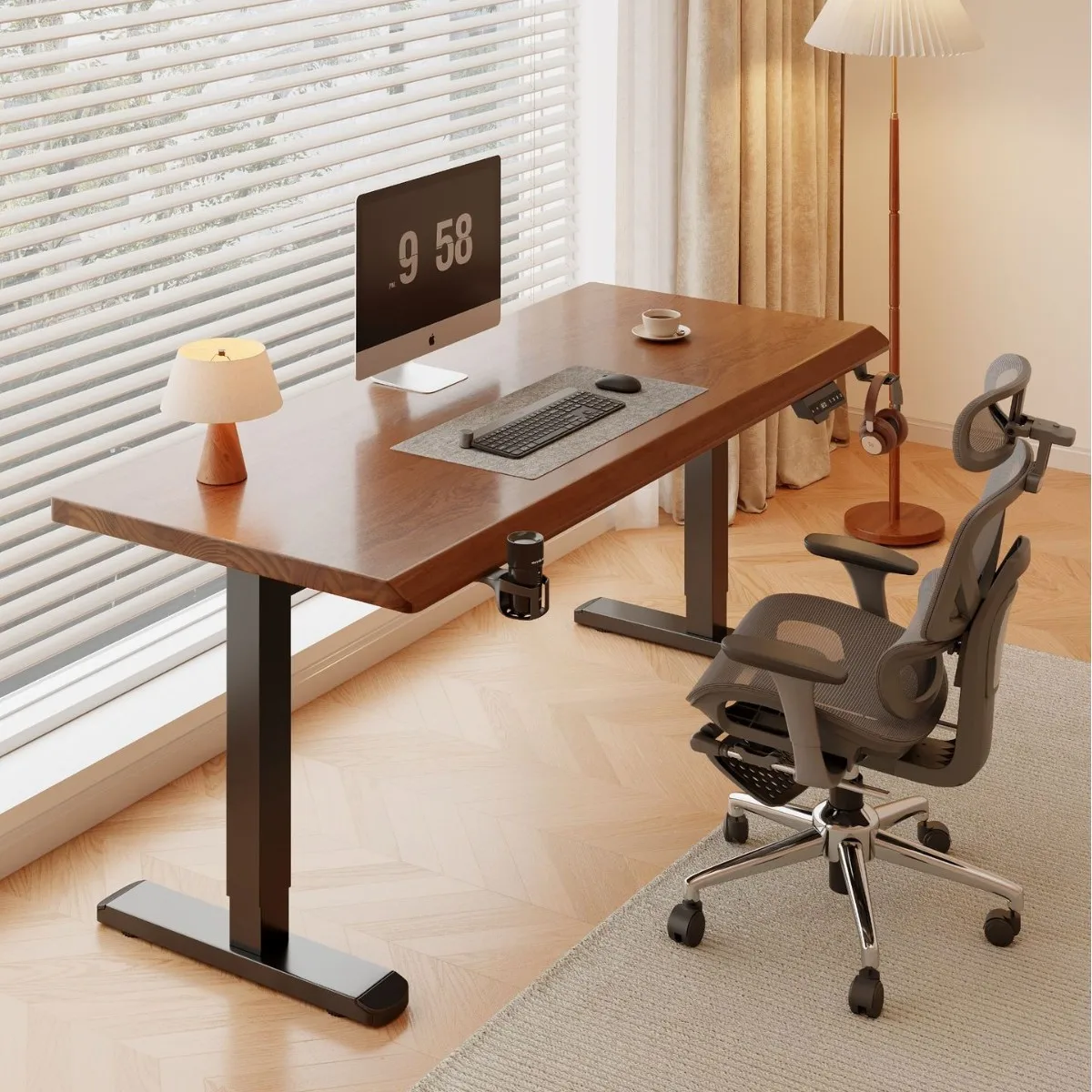 

Электрический подъемный стол из массива дерева, игровой стол для дома, спальни, подъемный стол, верстак