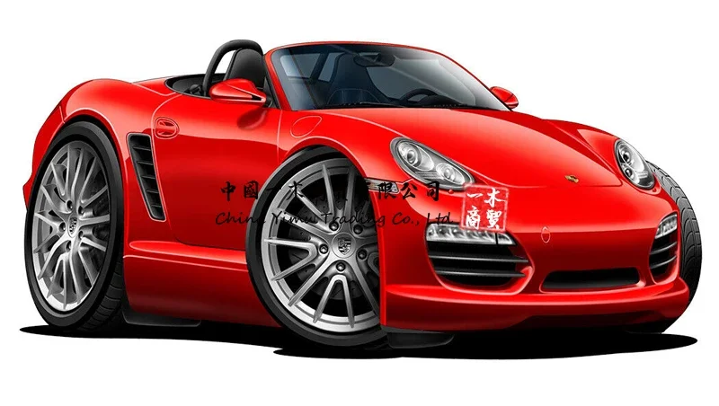 

Classic Boxter Wall Graphic Decal Sticker Choose Size and Colors 2ft 3ft 4ft