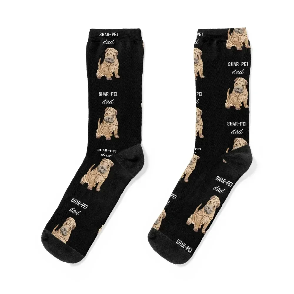 

Shar-Pei Dad Socks bright garter halloween floor Socks Man Women's