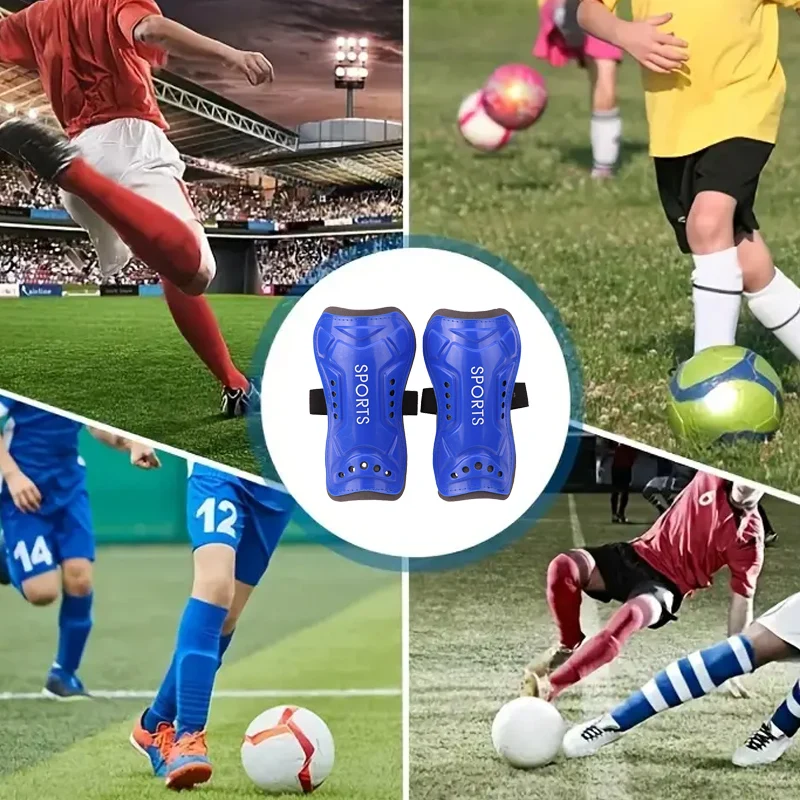 1Pair Adult Soccer Training Crashproof Calf Protectior Leg Sleeves Children Teens Football Protege Tibia Safety Shin Guards image 2