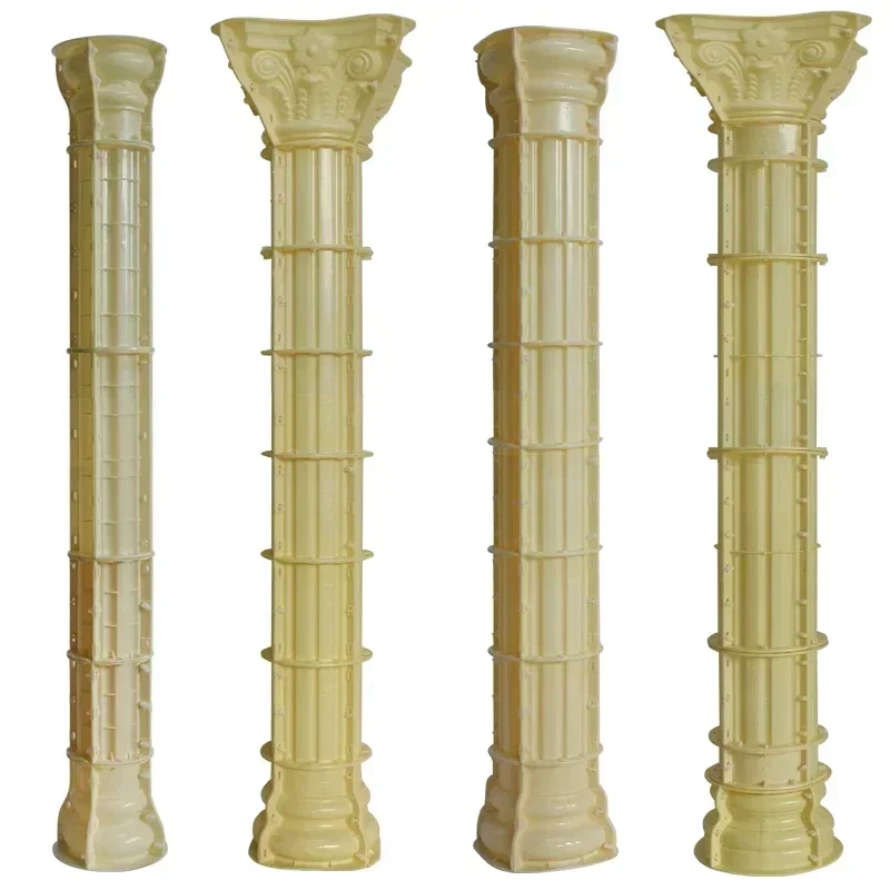 

Roman column mold cylindrical balcony cement small pillar model villa gate circular column head decorative modeling