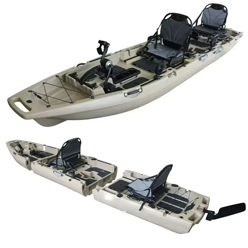 

for 10-Foot manufacturer's HDPE hull for canoeing and canoeing water sports, with propeller pedal-driven paddles and chairs