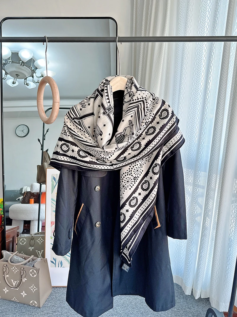 Paisley Pashmina Scarf Couvertures Et Tenues De Jour Forev 140 Cm Scarf 70% Cashmere 30% Silk Scarf Gift Luxury Brand Scarf