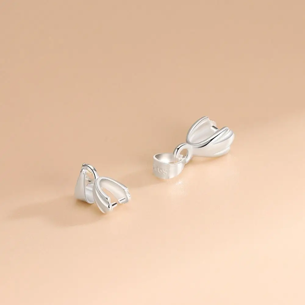 925スターリングシルバーペンダントクラスプ、ネックレスクラスプ、ブレスレットフック、DIYアクセサリー、パーツ、3個