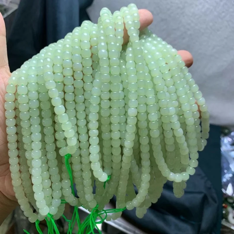 

Hetian Jade Qinghai материал 567 108 бусины Diy браслет