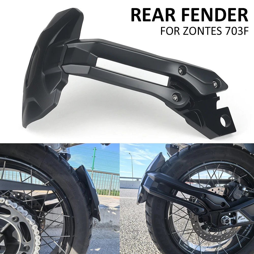 

New Motorcycle Accessories Rear Wheel Hugger Mudguard Fender Mudflap Splash Guard Fender Protector Cover For ZONTES 703F 703 F