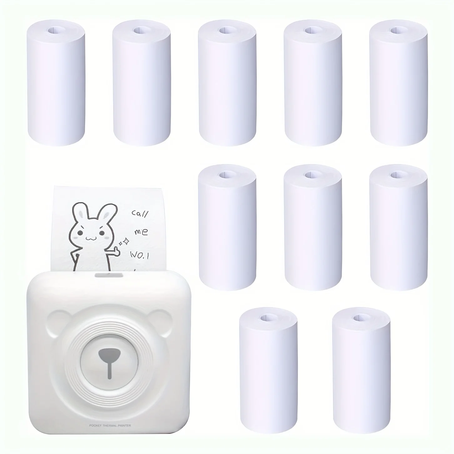 57x25mm High-Quality Thermal Paper - Inkless/Waterproof/Oil-Proof, Fit Mobile Thermal Printers, Note-Taking/Photo Printing