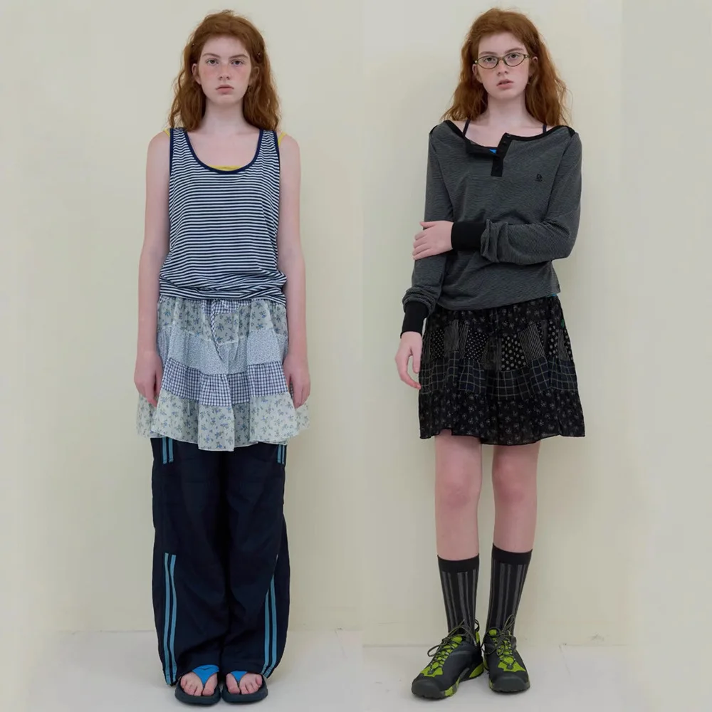 

Свободная повседневная юбка с цветочным принтом и лоскутным узором, женская, с высокой талией, из хлопка, для повседневной носки, средней длины, силуэт А-силуэт...