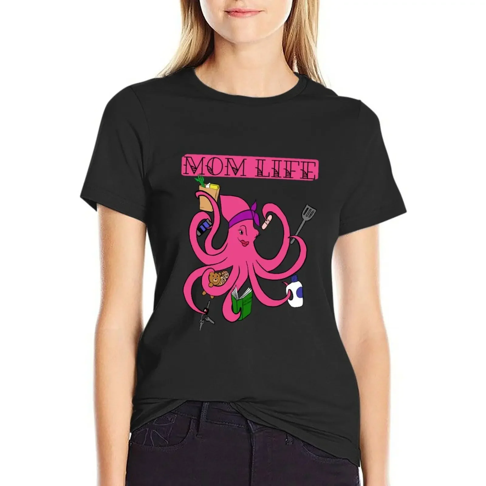 

Mom Life T-Shirt quick drying tops animal prinfor Women's tops