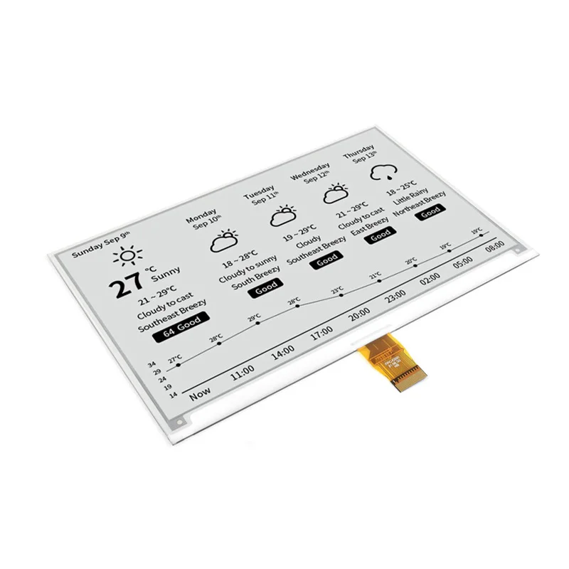 Raspberry Pi 7.5 inch e-Paper E-Ink Display HAT 7.5inch SPI Interface 800×480 Red / Black / White for Arduino STM32 Jetson Nano