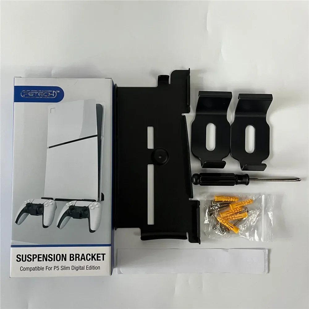 GP-526 For PS5 slim console wall stand for PS5slim game console wall mounted storage rack with handle headphone rack