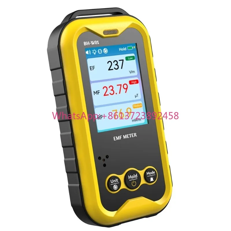 Smart EMF Meter Real Time Curve Chart - Electric Magnetic Field RF Radiation Detector with Alarm Electromagnetic Tester Tool​