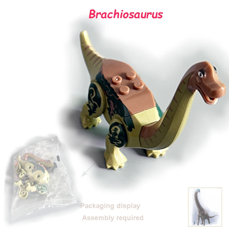 Jurassic Dino Bausteine-Set Mini-Dinosaurier-Figuren Weltmodell Bausteine Spielzeug für Jungen Mädchen Lehrreiches Kinder-Geburtstagsgeschenk