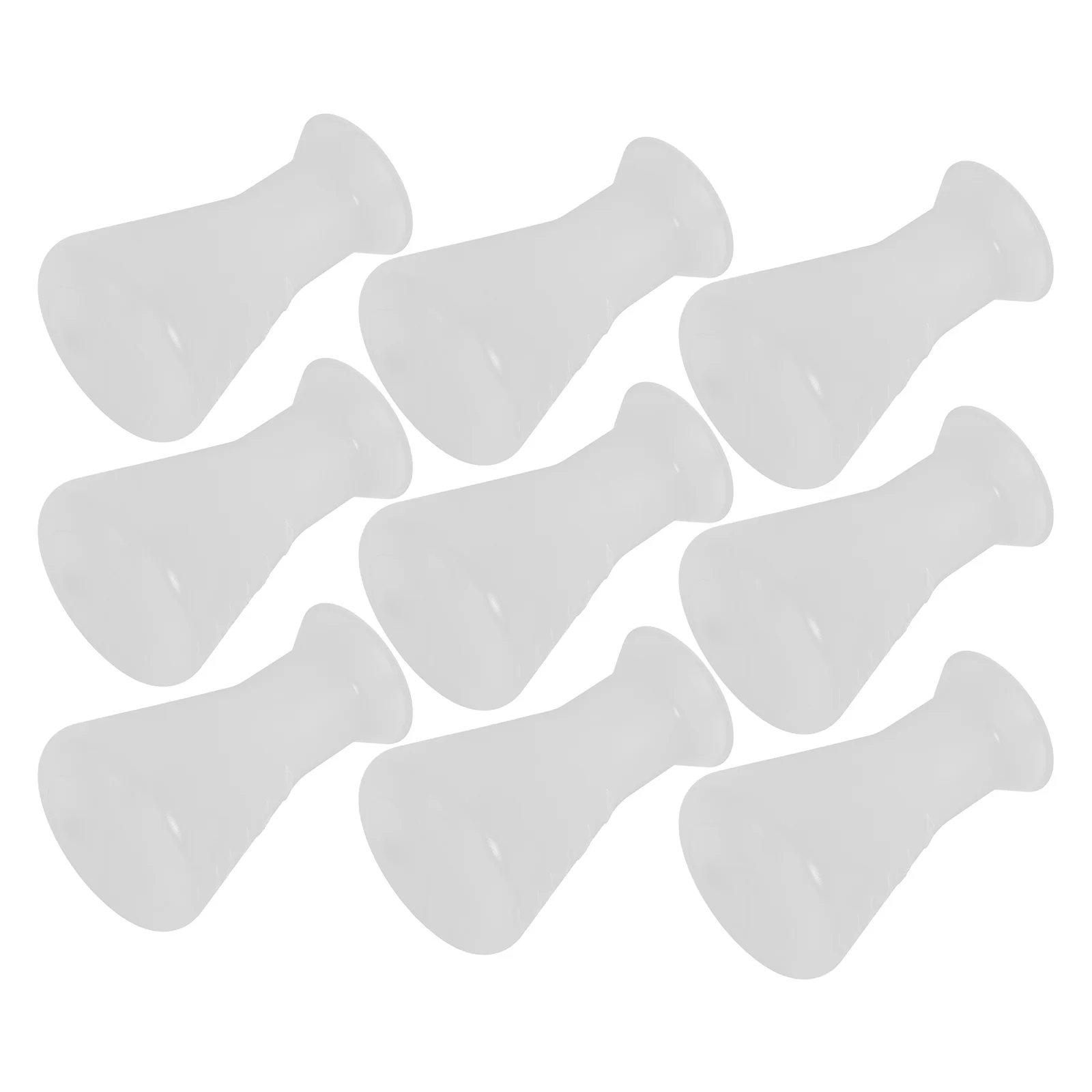 

10 Pcs Plastic Conical Flask Clear PP Lab Bottle Flat Bottom Science Experiment Erlenmeyer Flask for School Chemistry Lab