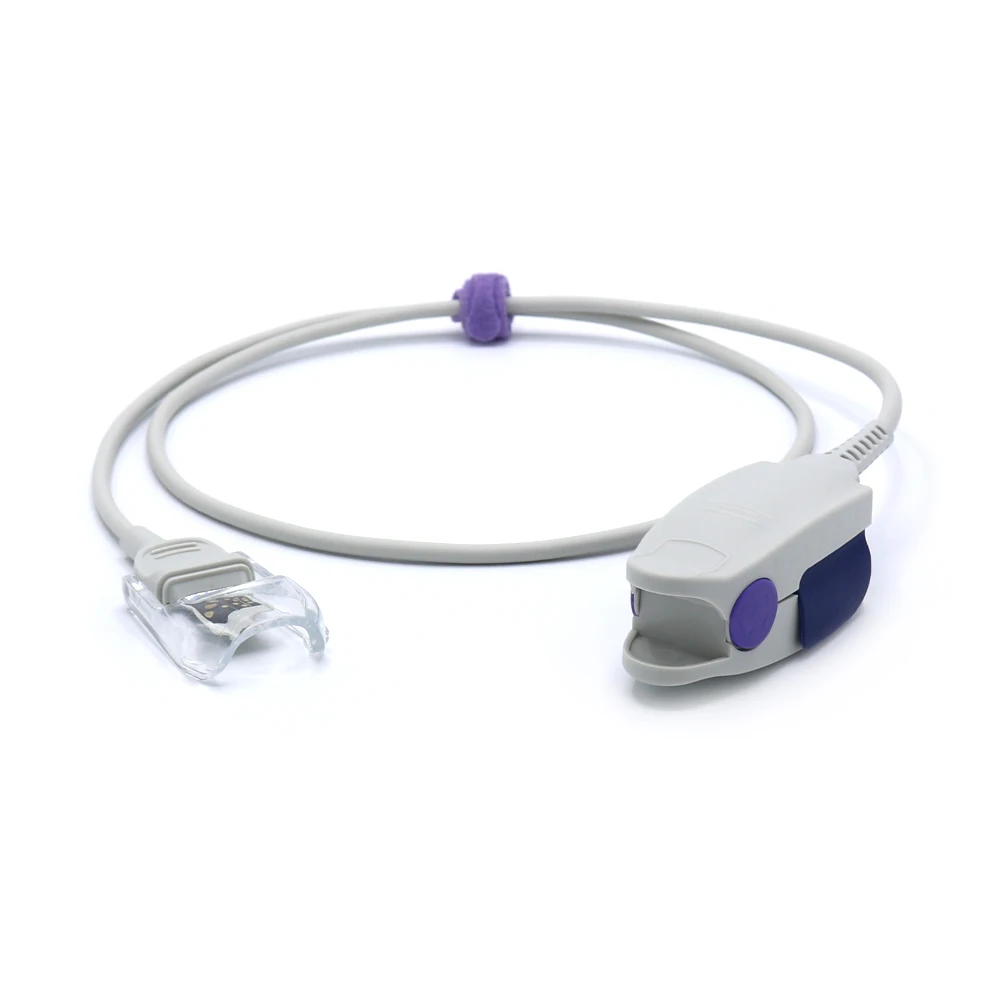 Reusable Adult Finger Clip SpO2 Sensor Cable Compatible Masimos DCIs4050