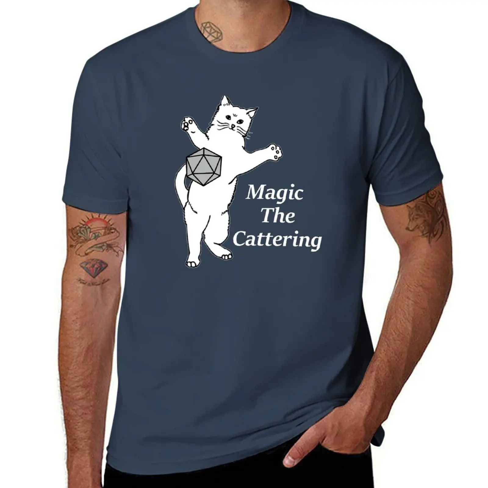 

Magic the Cattering 2 - White / Black T-Shirt man t shirts for men casual anime tshirt t shirt personalised T-Shirt