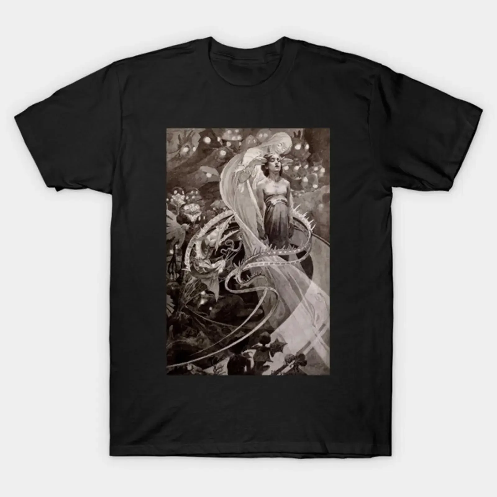 Alphonse Mucha La Pater 1 Art Nouveau T Shirt vintage Washed fashion designer clothes streetwear Stylish Versatile graphic