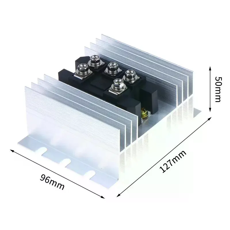 MDS100A/1600V Three Phase Rectifier Bridge Installing The W-95 Heatsink Three Phase Bridge Rectifier 100A