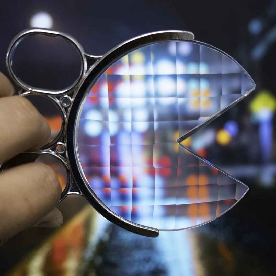 Foreground Blur Fractal Lens Handheld Kaleidoscope Special Effect Filter Multi-shadow Light Bokeh Prism for Camera Shooting