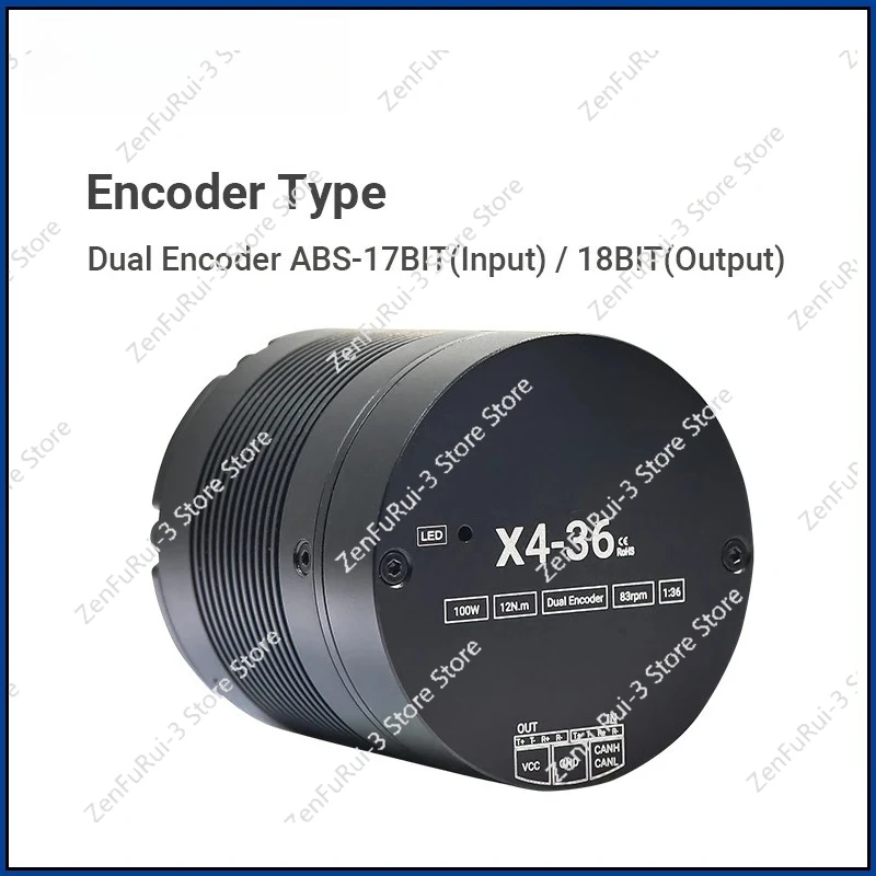 X4-36 EtherCAT + CAN  New V4 Small Volume Large Torque 36N, M High Precision Robot Joint 24v DC Brushless Motor