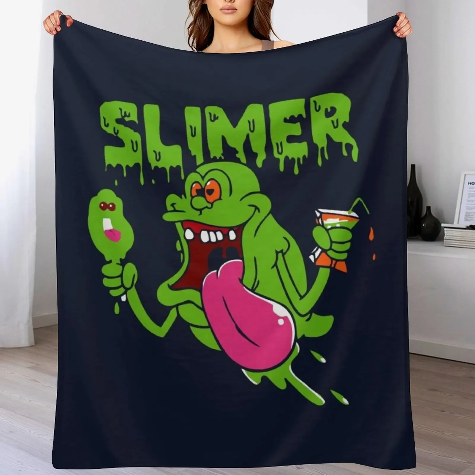 

Slimer funny Throw Blanket christmas decoration Beautifuls Sofa Throw Blankets