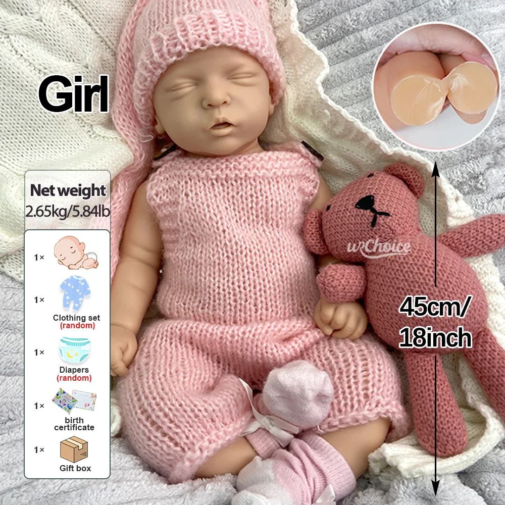 ตุ๊กตาซิลิโคนเหมือนจริงขนาด 20 นิ้ว ตุ๊กตาเด็กผู้หญิงเหมือนจริง งานปั้นที่ทาสีหรือไม่ทาสี ของสะสม ของเล่น DIY สำหรับเด็ก นักสะสมตุ๊กตา Reborn