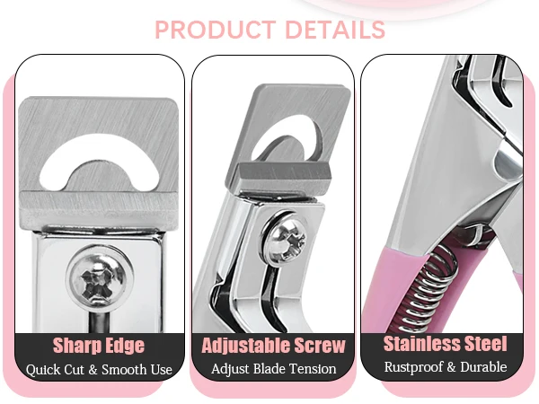 Multifunctional Ushapedstraightedgescissorsartificial nail trimming toolsuitable for beginnersnail salonsandprofessionals to use