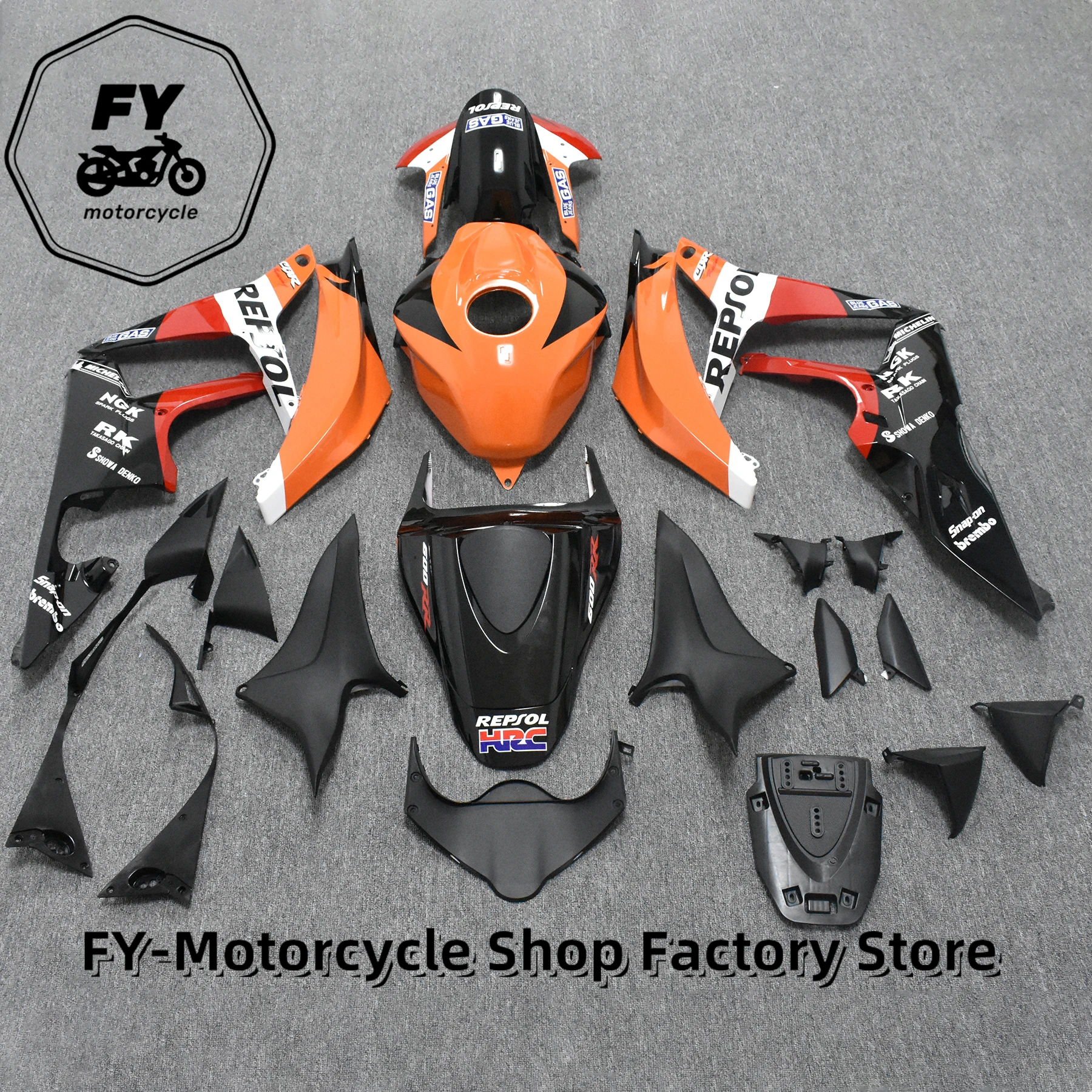 For HONDA CBR600RR CBR 600RR CBR600 RR F5 2007 2008 ABS Injection Molding Spray painting Cowl Body Bodywork Fairing Full Fairing