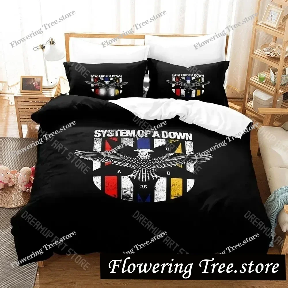 

3D Print System Of A Down Bedding Set Boys Girls Twin Queen King Size Duvet Cover Pillowcase Bed boys Adult Home Textileextile