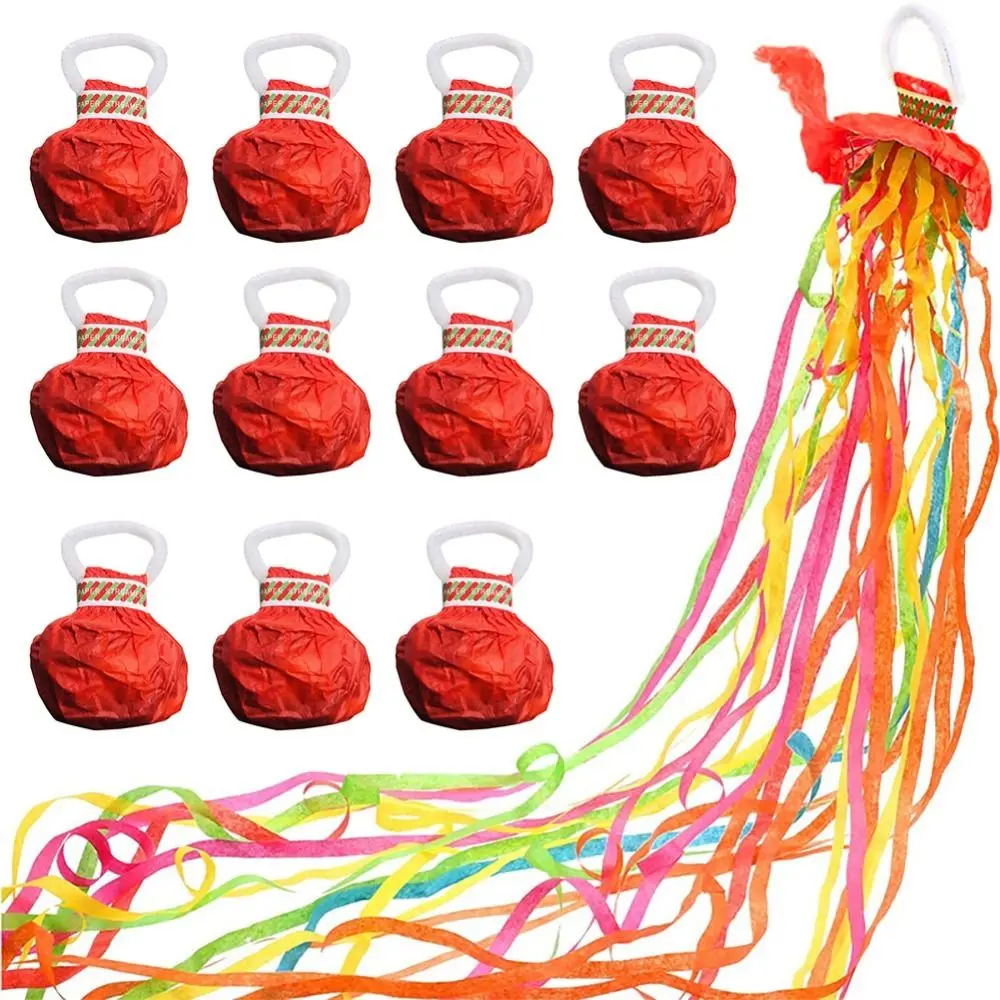 النثار اليد رمي الشريط الدعائم اللافتات جو الدعائم ورقة المفرقع بوبرس ورقة لون عشوائي #1