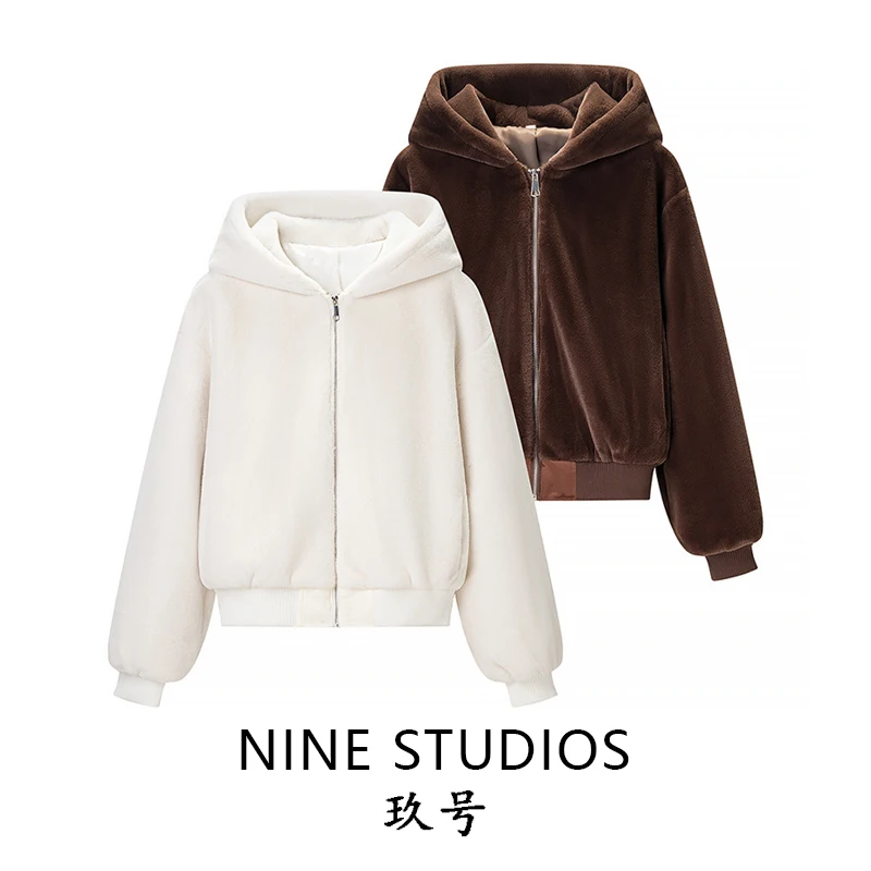 Lässiger Damen-Jacet-Damenmantel aus Kunstleder mit Reißverschluss und verziertem Mantel Long Sve European Sle Winter Faion Damenoberteil